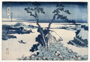 A View of Mount Fuji Across Lake Suwa (Thirty-six Views of Mount Fuji)