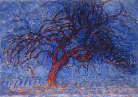 Evening: Red Tree