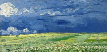 Wheatfield Under Thunderclouds