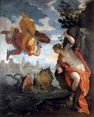 Perseus freeing Andromeda